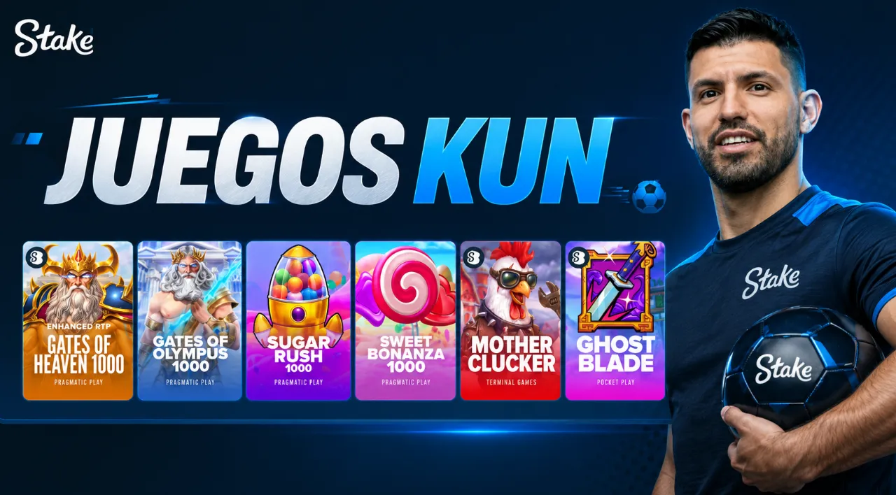 Juegos disponibles en casino Sergio Aguero
