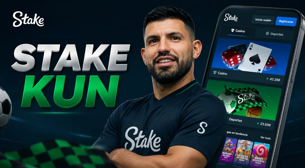 Stake como casino online del Kun Aguero